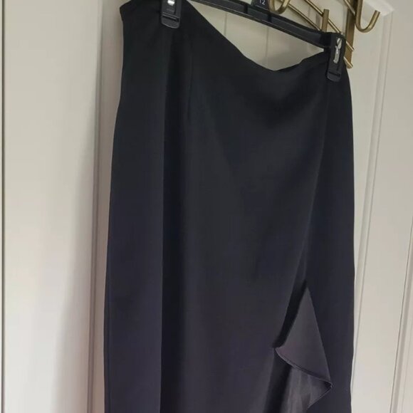 Long Black Skirt Dressy Womens Size 14/16 Dressbarn - Picture 5 of 6